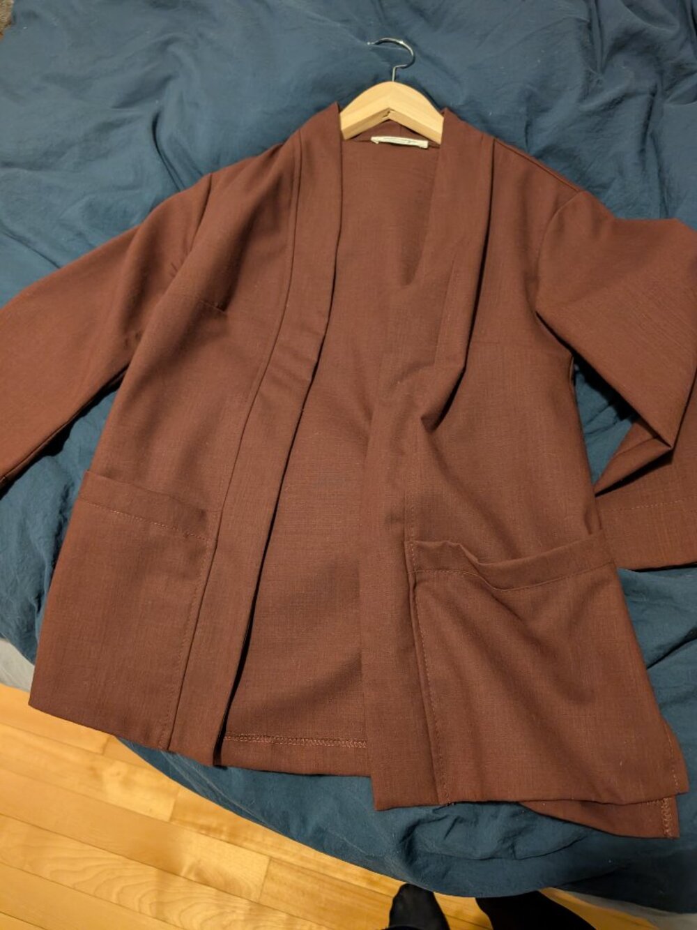 Burgundy Meemoza Kimono style cardigan